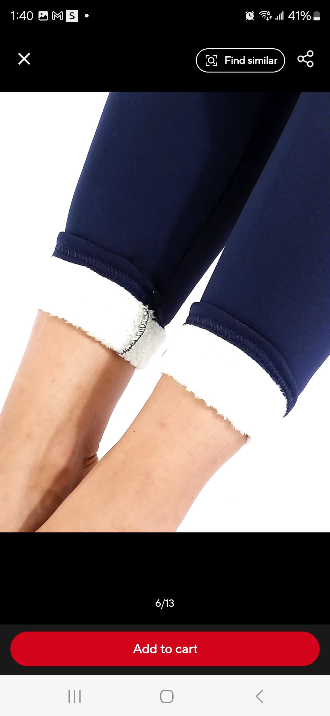 Winter leggings small size straight