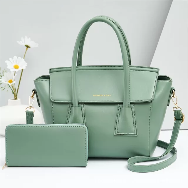 Women zip multi pocket handbags