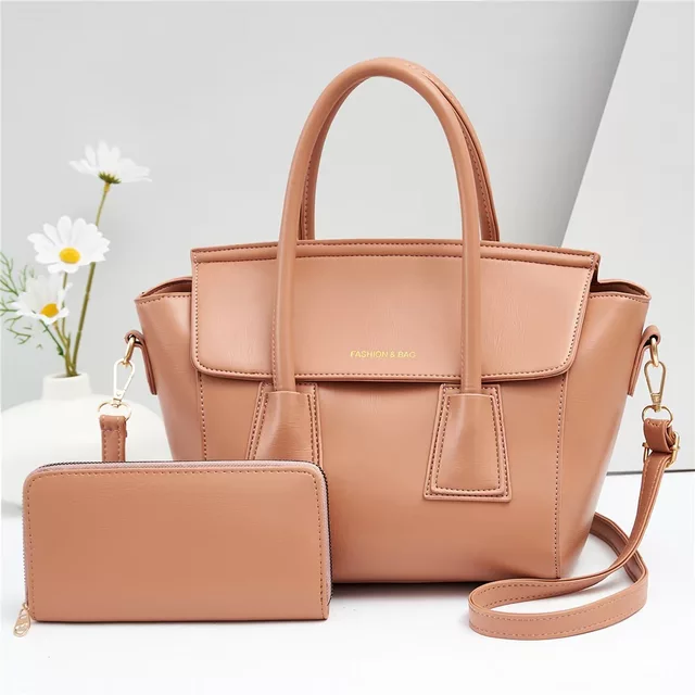 Women zip multi pocket handbags
