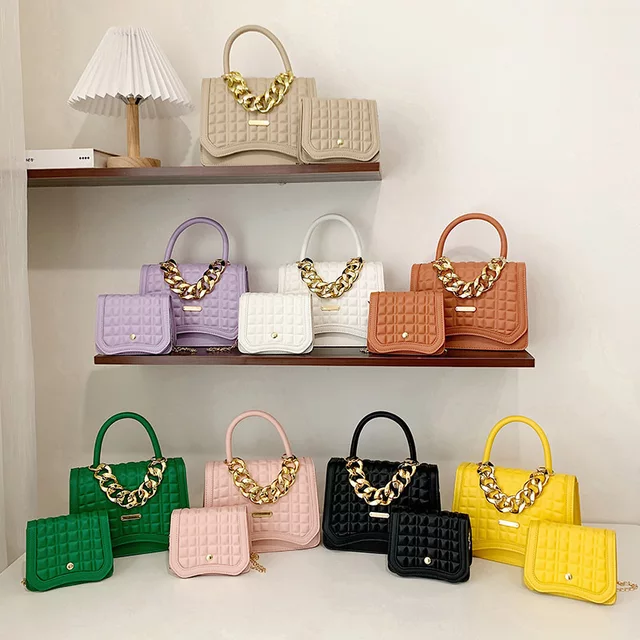 Women shoulder bags with mini bags