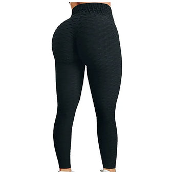 Printed Women Slimming Gym Fitness Workout High Waisted Textured Scrunch Butt Li
