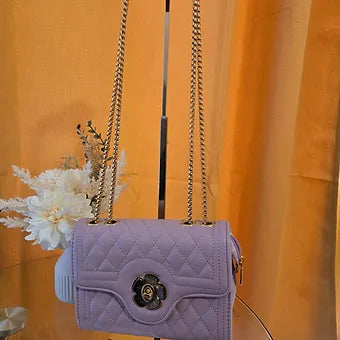 New Trendy Fashion Lock Chains One-Shoulder Women's PU Leather High Quality Desi