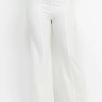 Wide led casual slit pants