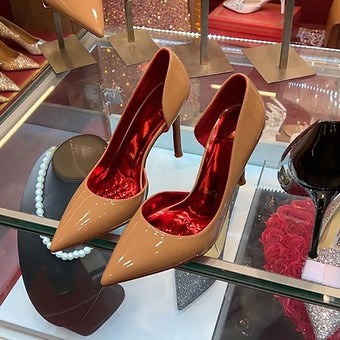 Classic red bottom heels for women