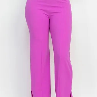 High-rise Elastic cargo pants
