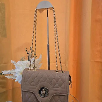 New Trendy Fashion Lock Chains One-Shoulder Women's PU Leather High Quality Desi