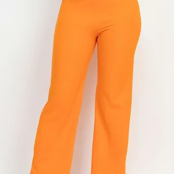 High-rise Elastic cargo pants