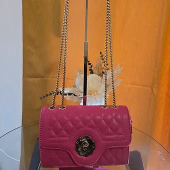 New Trendy Fashion Lock Chains One-Shoulder Women's PU Leather High Quality Desi