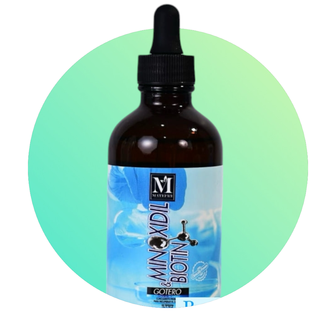 Minoxidil and biotin perfect for gronw your hair and help for alopecia