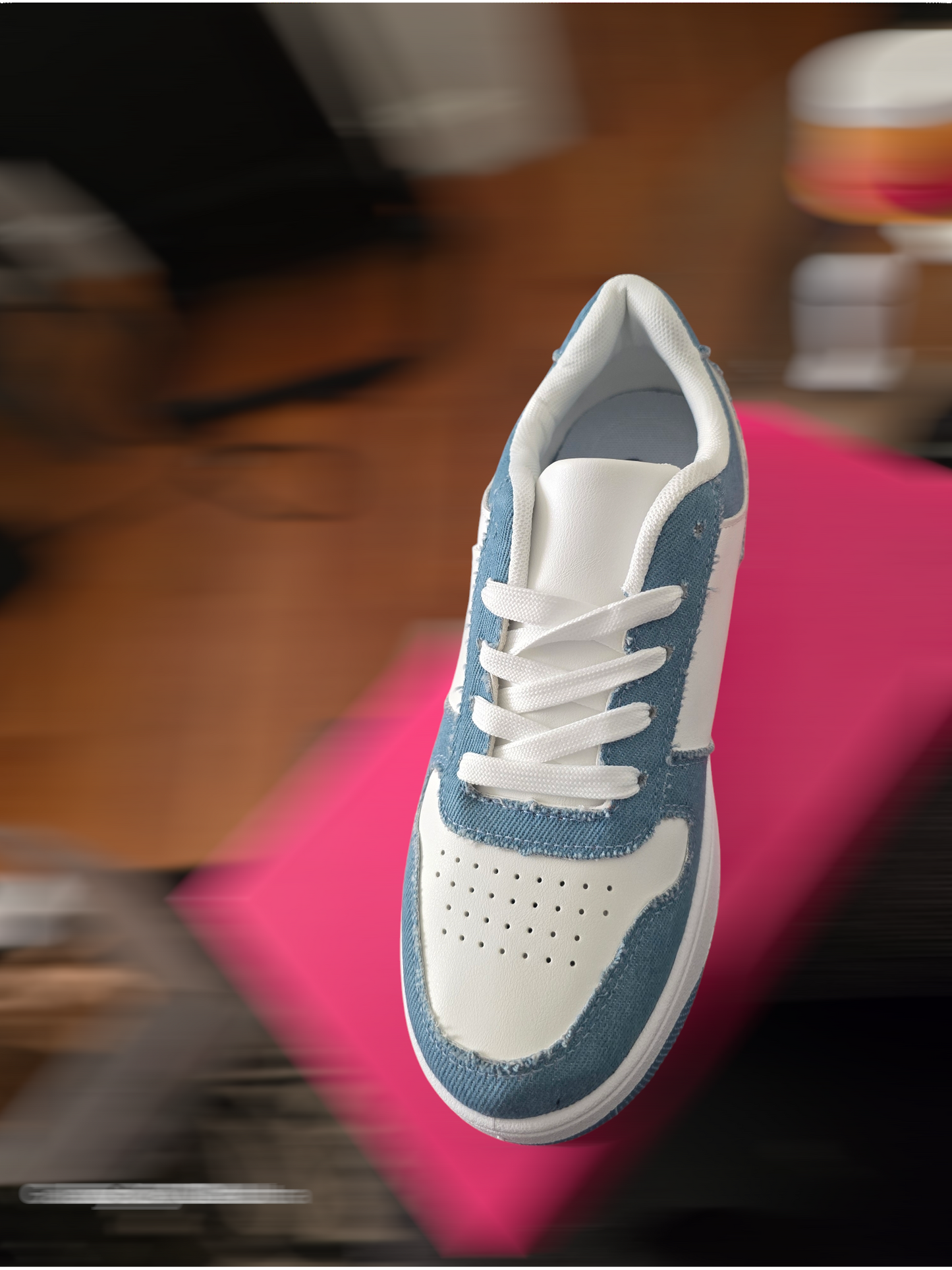 La Sheelah Rexx Sneakers - Blue Denim