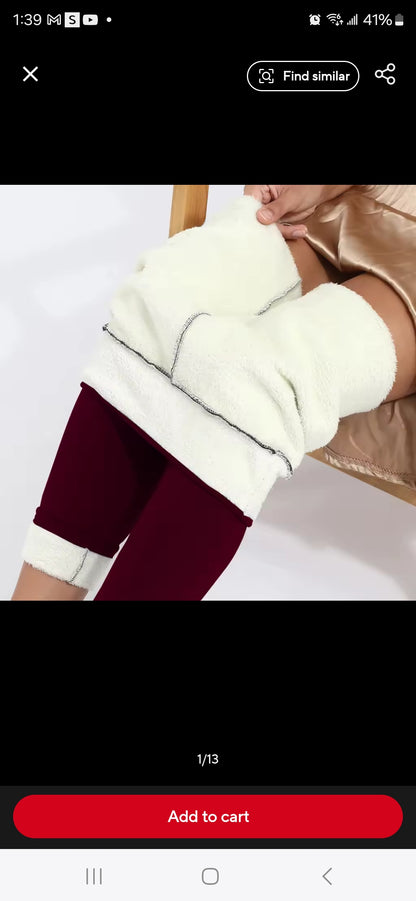 Winter leggings small size straight