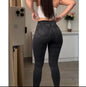 New women thick jeans fleece winter pant