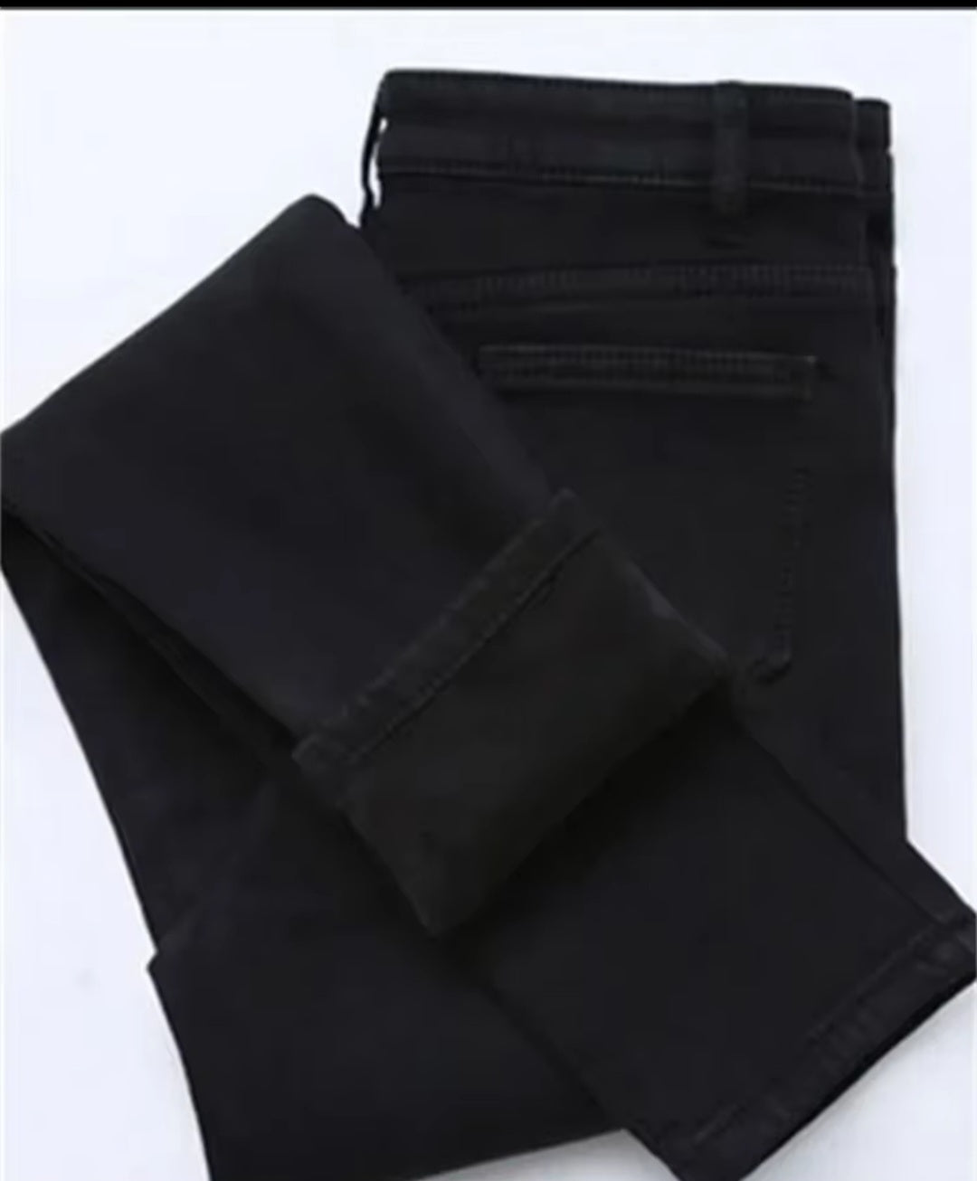 New women thick jeans fleece winter pant