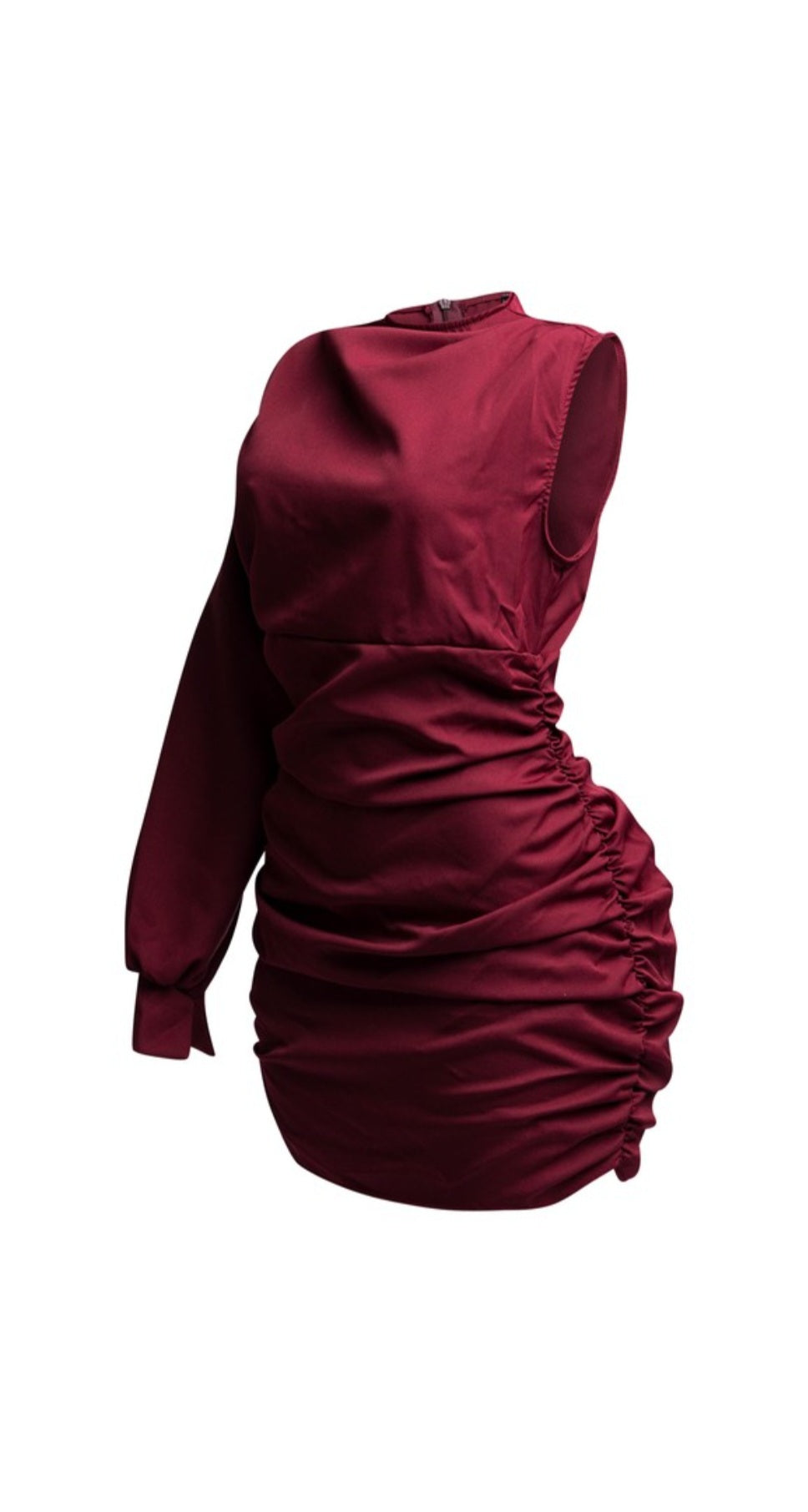 One sleeve mini dress