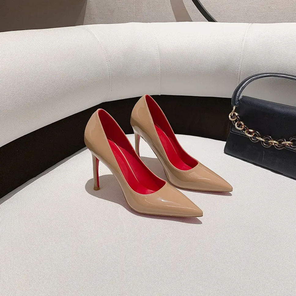 New high heels women sole rhinestone