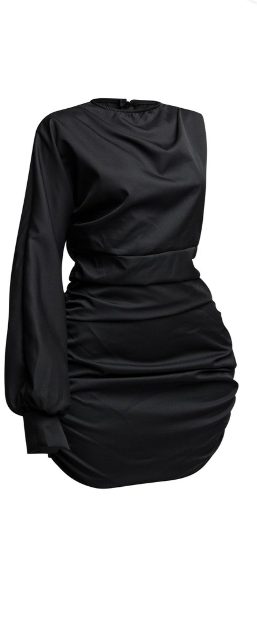 One sleeve mini dress