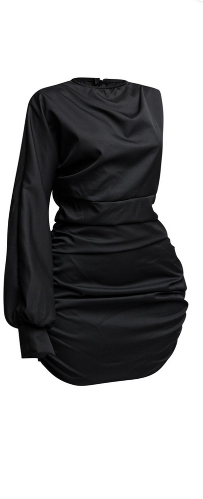One sleeve mini dress